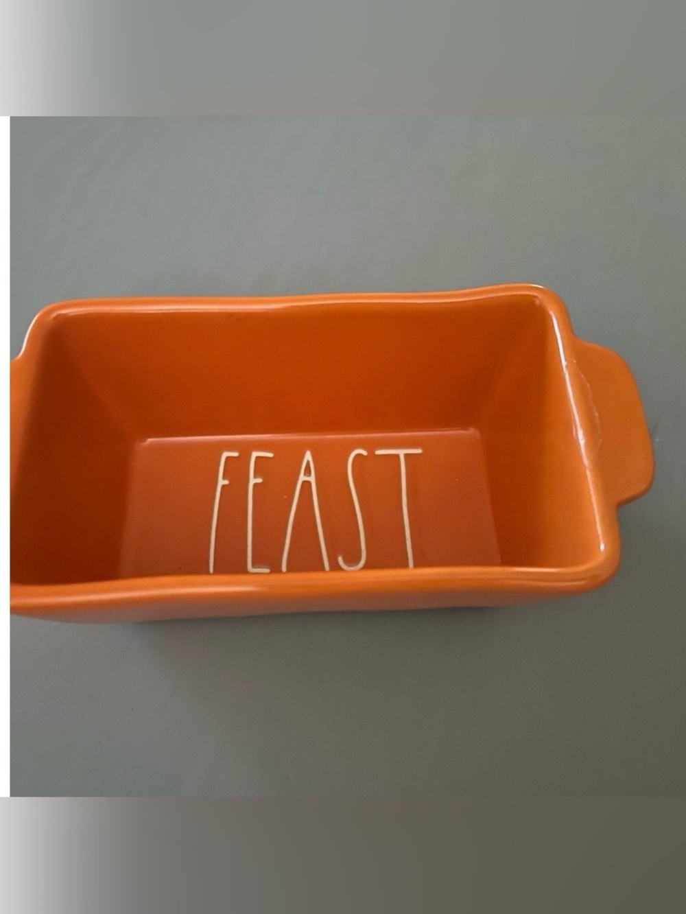 Rae Dunn Thanksgiving Orange Artisan Loaf Pan